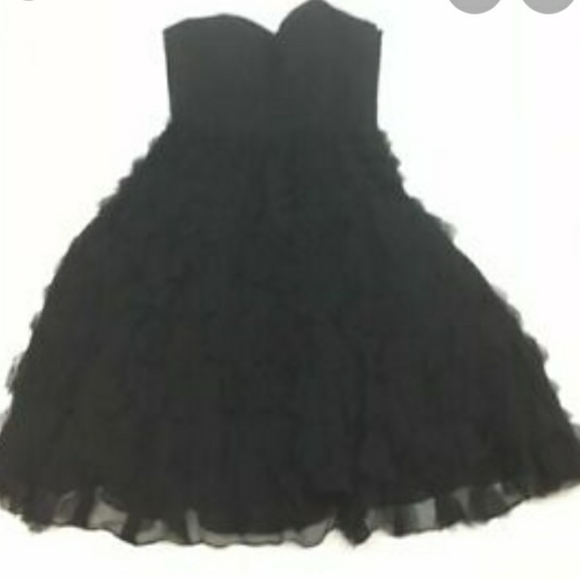 White house black market raw ruffle dress - Picture 6 of 7